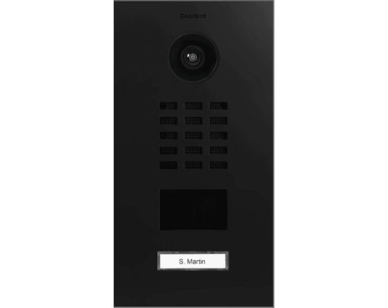 DoorBird IP Video Door Station D2101V-Graphite noir (Raven Polar)