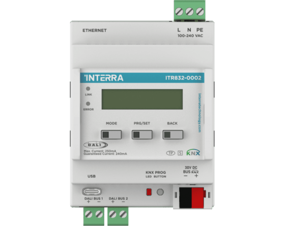 Interra Passerelle KNX-DALI 2 canaux ITR832-0002