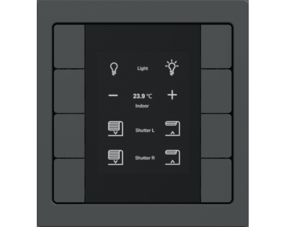 Schneider-D-Life-Dynamiques-KNX-Module universel-Secure-8 touches-MTN6194-6010-Anthracite