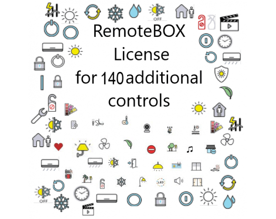 Zennio RemoteBOX. License for 140 additional controls - ZLICR240V