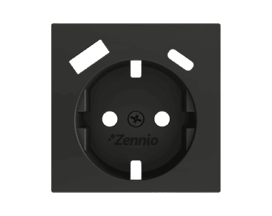 Zennio ZS55.Enjoliveur/Cache Prise Schuko avec USB C et A - 16 A 55 x 55 mm - ZS55CSC2USA - ZS55CSC2USS - ZS55CSC2USMW - ZS55CSC2USC