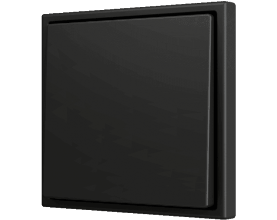 Zennio Enjoliveur 1 touche bouton poussoir soft noir anthracite - ZS70CSOFT11A - ZS70CSOFT12A