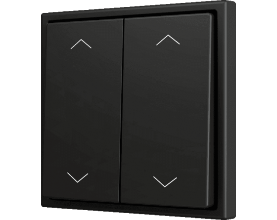 Zennio Enjoliveur 2 touches bouton poussoir soft Icônes de volets - ZS70CSOFT24SHA