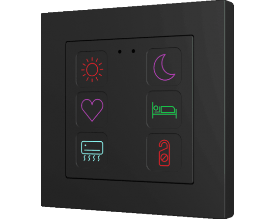 Zennio Tecla RGB 55  6 boutons personnalisé - ZVITR55x6