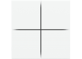 Ekinex - Kit 4 touches pour bouton KNX  version de base - EK-FOQ-GAA blanc