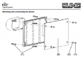 JUNG Mini-tableau de supervision-IP54-KNX à voyant - MBT2424SW