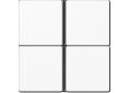 JUNG Enjoliveur 4 voies, F40 - Série LS - LS404TSA - AL2404TSA - ES2404TSA
