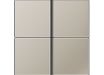 JUNG Enjoliveur 4 voies, F40 - Série LS - LS404TSA - AL2404TSA - ES2404TSA