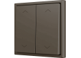 Zennio Enjoliveur 2 touches bouton poussoir soft Icônes de volets - ZS70CSOFT24SHM