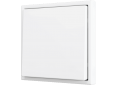 Zennio Enjoliveur 1 touche bouton poussoir soft blanc mat - ZS70CSOFT11MW - ZS70CSOFT12MW