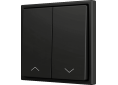 Zennio Enjoliveur 2 touches bouton poussoir soft Icônes de volets-ZS70CSOFT22SHA