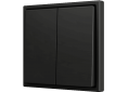 Zennio Enjoliveur 2 touches bouton poussoir soft noir anthracite - ZS70CSOFT22A - ZS70CSOFT24A
