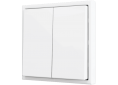 Zennio Enjoliveur 2 touches bouton poussoir soft Blanc mat - ZS70CSOFT22MW - ZS70CSOFT24MW