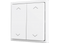 Zennio Enjoliveur 2 touches bouton poussoir soft Icônes de volets - ZS70CSOFT24SHMW