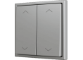 Zennio Enjoliveur 2 touches bouton poussoir soft Icônes de volets - ZS70CSOFT24SHS