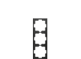 Zennio ZS70.cadre - 3 modules - ZS70FM3A