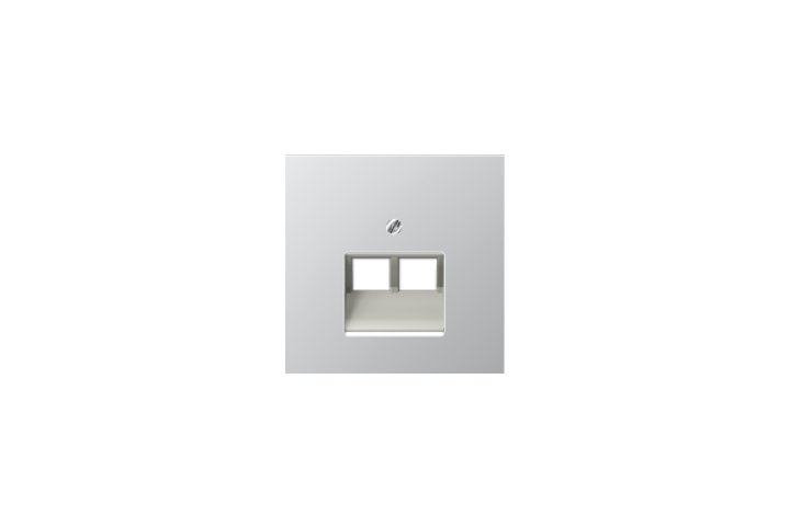 Ensemble mécanisme prise RJ 45 double aluminium