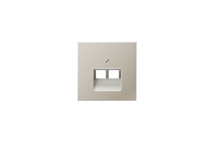 Ensemble mécanisme prise RJ 45 double métal inox