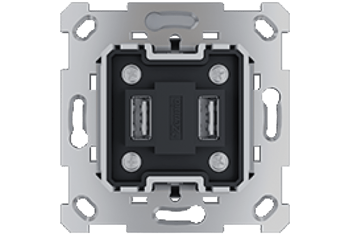 Zennio ZS55 - mécanisme chargeur USB double - 8300007