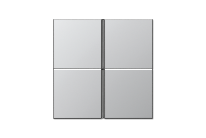 Ensemble mécanisme KNX platine de commande 4 voies multifonctions aluminium