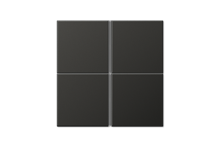 Ensemble mécanisme KNX platine de commande 4 voies multifonctions titane