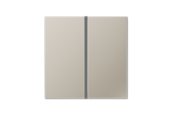 Ensemble mécanisme KNX platine de commande 2 voies multifonctions métal inox