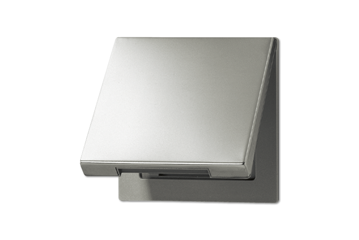 Ensemble mécanisme prise de courant extérieur metal inox