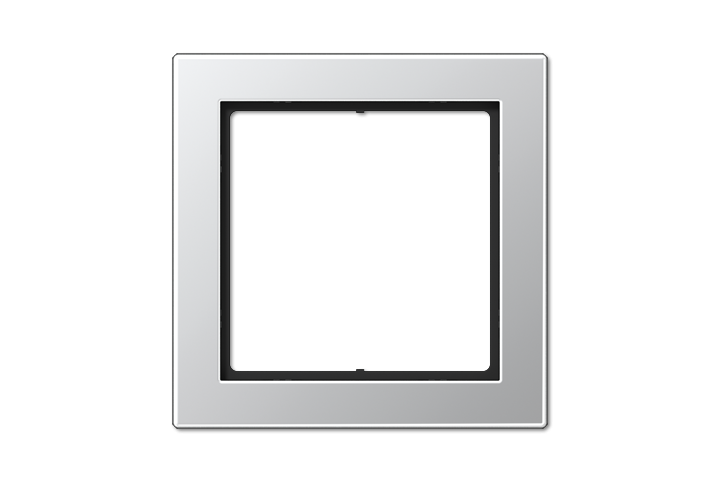 Cadre Flat 1 poste JUNG aluminium