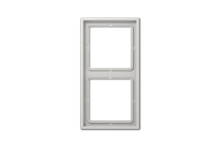 Cadre 2 postes JUNG gris clair