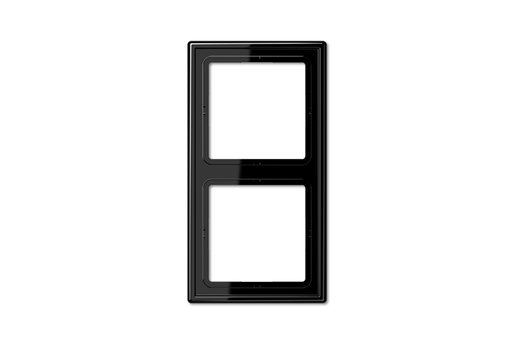 Cadre 2 postes JUNG noir