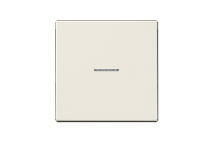 Ensemble Mécanisme KNX Bouton poussoir 1 voie point milieu ivoire