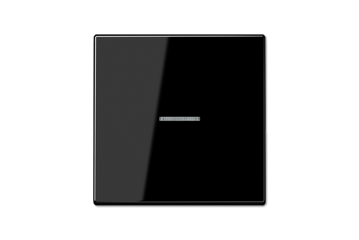 Ensemble Mécanisme KNX Bouton poussoir 1 voie point milieu noir