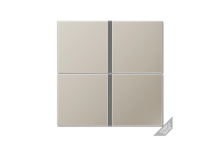 Ensemble mécanisme KNX platine de commande 4 voies multifonctions laiton ancien