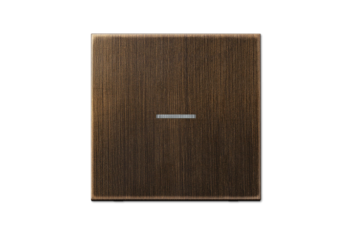 Ensemble Mécanisme KNX Bouton poussoir 1 voie point milieu laiton ancien
