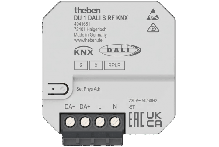 Theben - actionneur KNX RF  Dali 1 canal - 4941681 - DU 1 DALI S RF KNX
