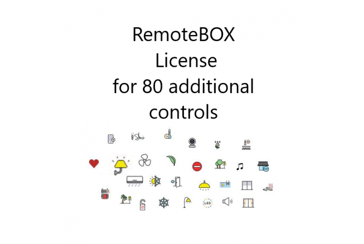 Zennio RemoteBOX. License for 80 additional controls - ZLICRB80V