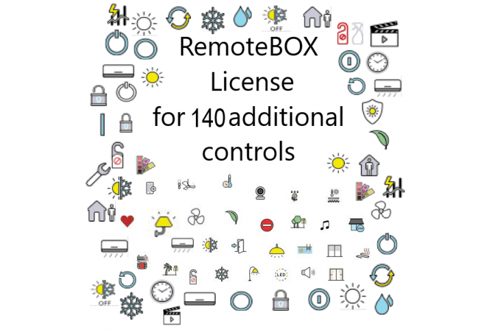 Zennio RemoteBOX. License for 140 additional controls - ZLICR240V