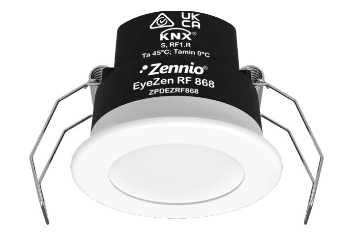 Zennio EyeZen RF 868 Détecteur de mouvement KNX RF pour plafond (868 MHz) ZPDEZRF868W