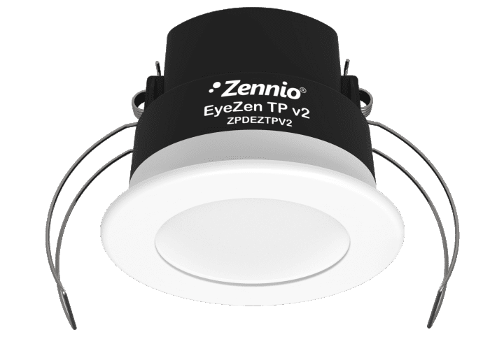 Zennio EyeZen TP v2 Détecteur de mouvement KNX avec détecteur de luminosité ZPDEZTPV2W