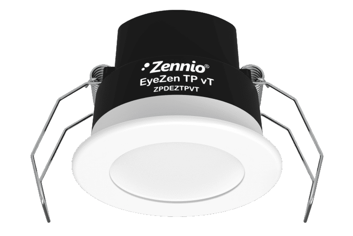 Zennio EyeZen TP vT Détecteur de mouvement KNX avec détecteur de luminosité ZPDEZTPVTW