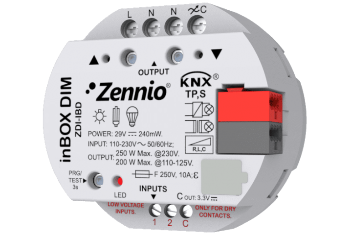 Zennio inBOX DIM Actionneur variateur encastré ZDI-IBD