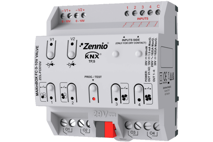 Zennio MAXinBOX FC 0-10V VALVE-ZCL-FC010V