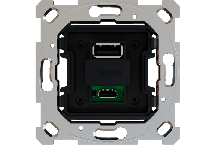 Zennio ZS55 - Chargeur USB C et A - ZSI2UCA