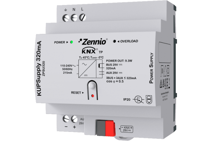 Zennio alimentation KNX KUPSupply 320 mA ZPSU320