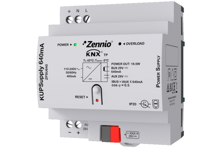 Zennio alimentation KNX KUPSupply 640 mA ZPSU640