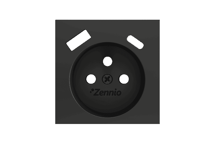 Zennio ZS55.Enjoliveur/Cache pour Prise française avec USB C + A 55 x 55 mm - ZS55CF2USA- ZS55CF2USS - ZS55CF2USMW - ZS55CF2USC - ZS55CF2USM